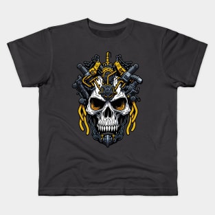 Mecha Skull S02 D10 Kids T-Shirt